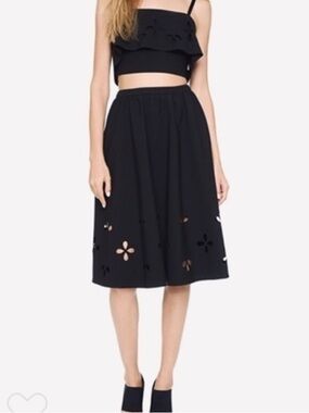 Elizabeth And James Laser Cut Out Skirt